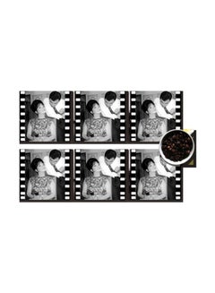 6-Piece Decorative Coasters Multicolour 7x7cm