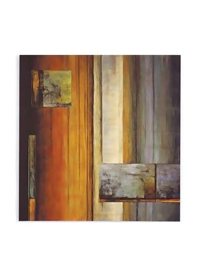 Decorative Wall Poster Red/Yellow/Grey 15x15cm