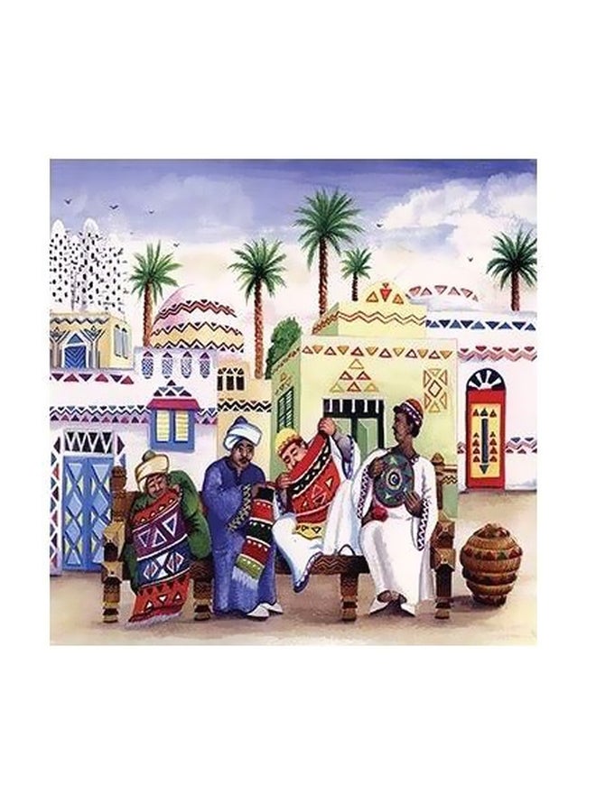 Decorative Wall Painting Multicolour 15x15cm