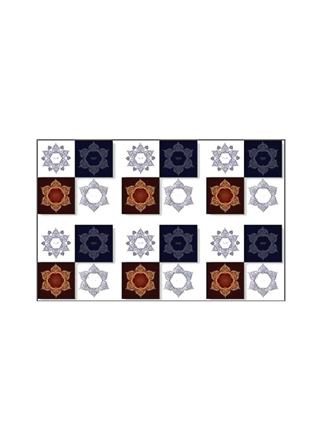 فوتو بلوك طقم قاعدة الأكواب 6 قطع أسود/ أبيض 7x7سم