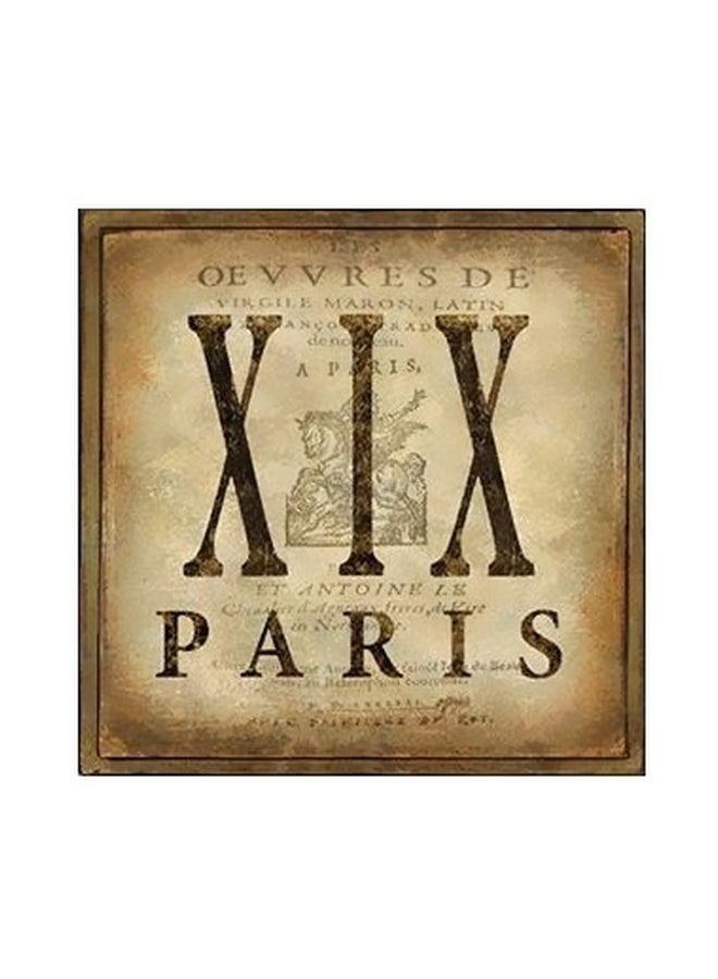 Decorative Wall Poster Beige/Brown 15x15cm
