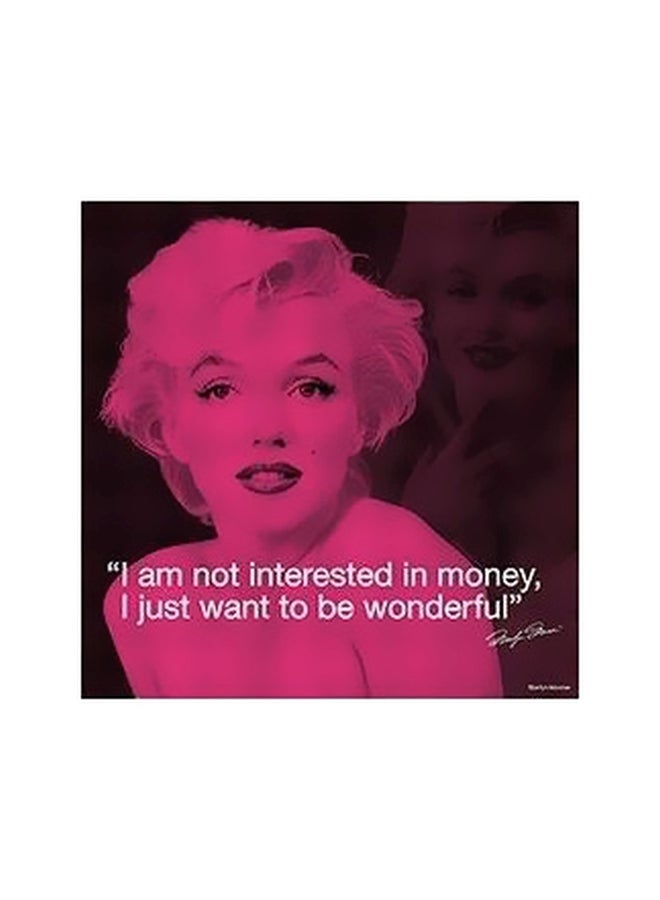 PHOTOBLOCK Decorative Wall Poster Pink 15x15cm