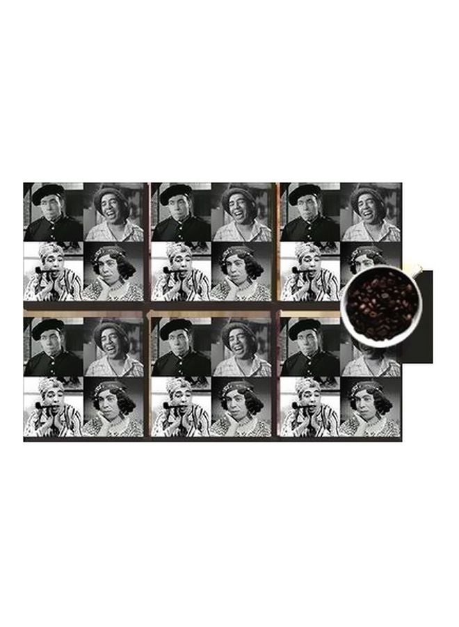 طقم قواعد أكواب خشبي مكون من 6 قطع متعدد الألوان 7x7Ø³Ù†ØªÙŠÙ…ØªØ±