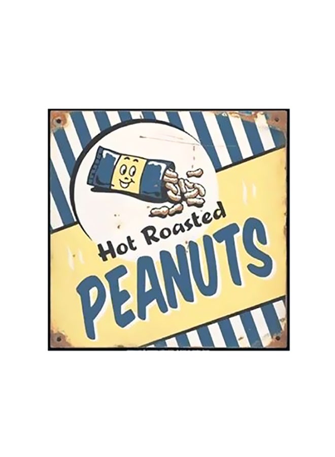 بوستر حائط للتزيين أصفر/ أزرق/ أسود 50x50سم