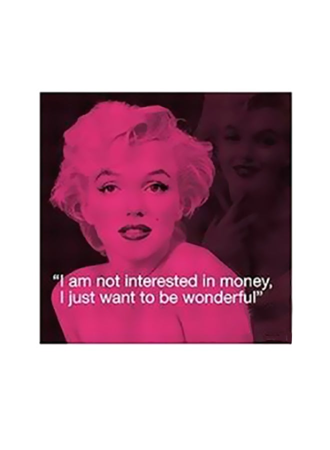 فوتو بلوك بوستر حائط للتزيين وردي/أسود 32x32سم