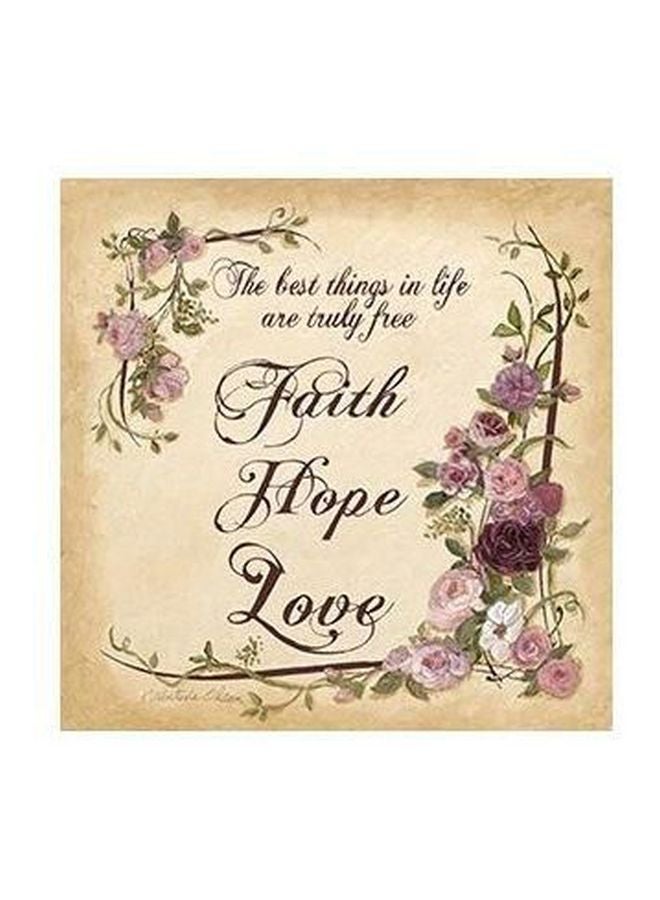 فوتو بلوك بوستر حائط للتزيين بيج/أسود/أخضر 32x32سم