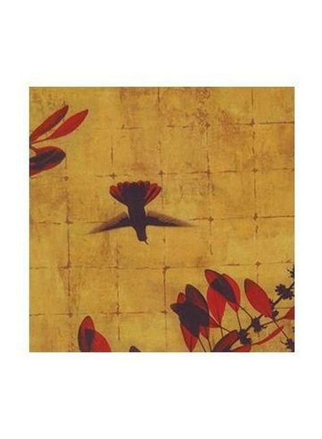 بوستر حائط للتزيين بني / أحمر / أسود 32x32سم