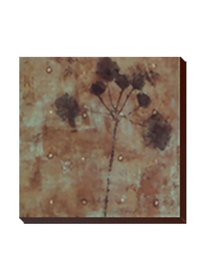 فوتو بلوك لوحة جدارية لتزيين الحائط مع إطار بني / رمادي / بيج 24x24سم