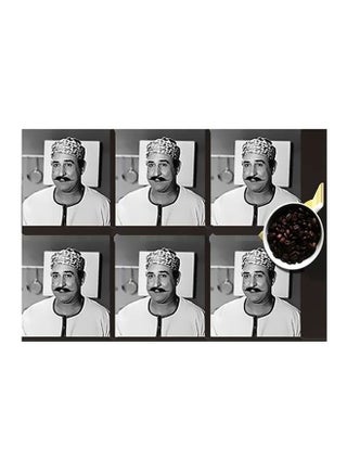 6-Piece Coasters Set Grey/White/Black 7x7cm - v1565784798/N29067832A_1