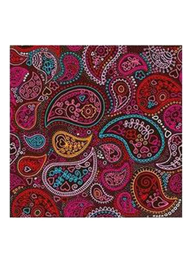 Decorative Wall Poster Brown/Purple/Yellow 23x23cm