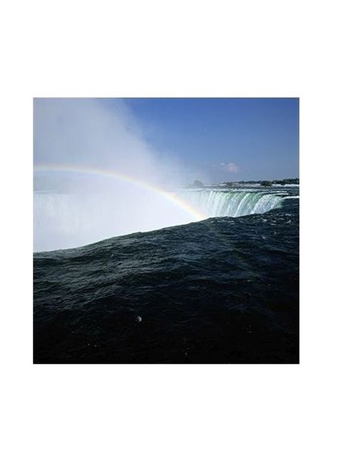 فوتو بلوك بوستر حائط للتزيين أزرق/ أبيض 15x15سم