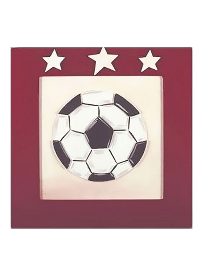 بوستر حائط للتزيين أحمر/بيج/أسود 32x32سم