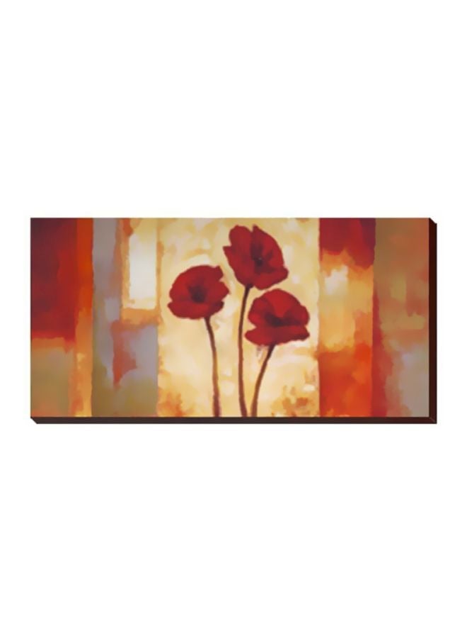 PHOTOBLOCK Decorative Wall Painting With Frame Red/Beige/Grey 34 X 24cm 