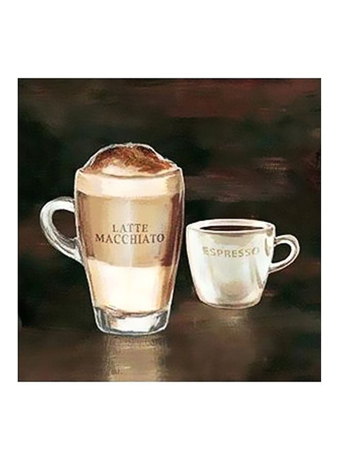 PHOTOBLOCK Decorative Wall Poster Brown/White 32x32cm 