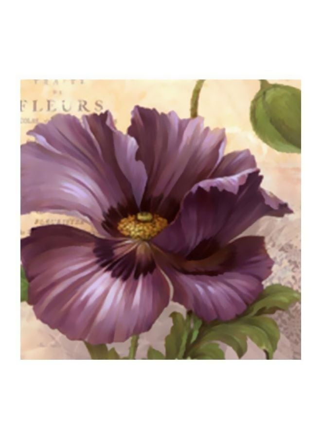 فوتو بلوك لوحة فنية لديكور الحائط أرجواني/أخضر/بيج 34x34سم