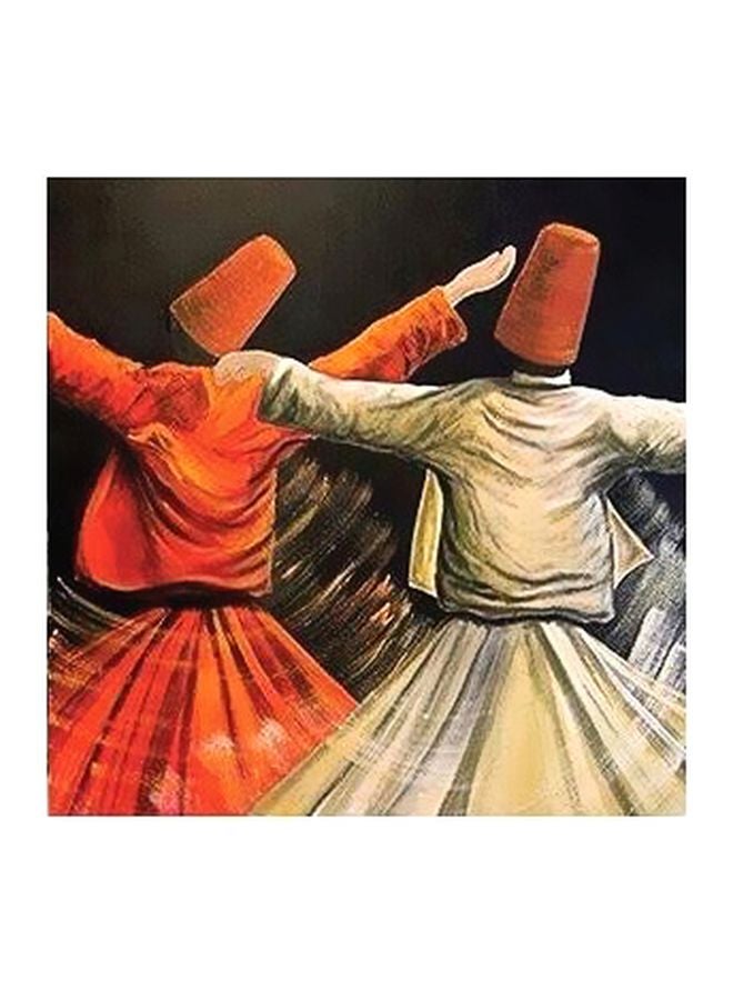 PHOTOBLOCK Decorative Wall Painting Red/White 23x23cm 