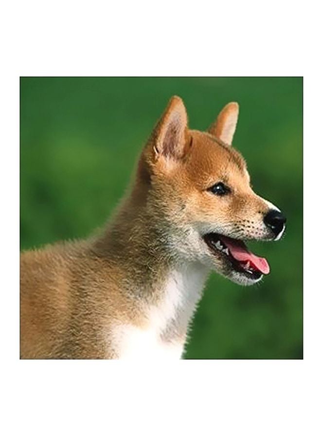 فوتو بلوك بوستر حائط للتزيين بيج/أخضر/وردي 32x32سم