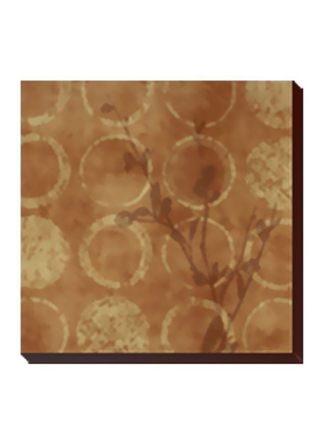 فوتو بلوك لوحة جدارية لتزيين الحائط مع إطار بني 34x34سم