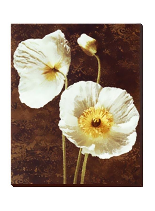 PHOTOBLOCK Decorative Wall Painting With Frame Brown/White 24 X 24cm 