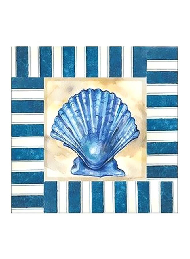 فوتو بلوك لوحة فنية لديكور الحائط أزرق/ أبيض 32x32سم