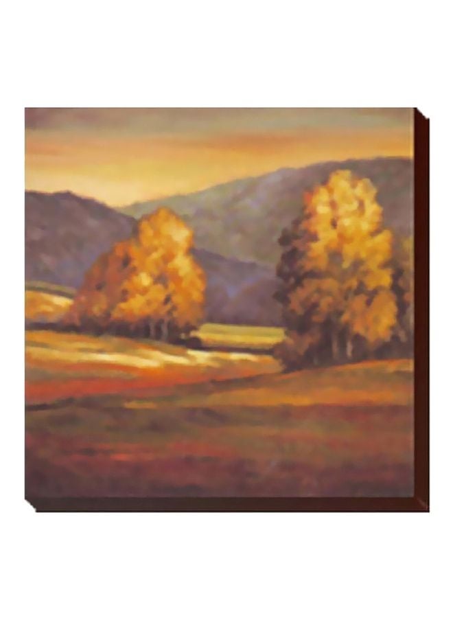 Decorative Wall Painting With Frame Multicolour 24x24cm