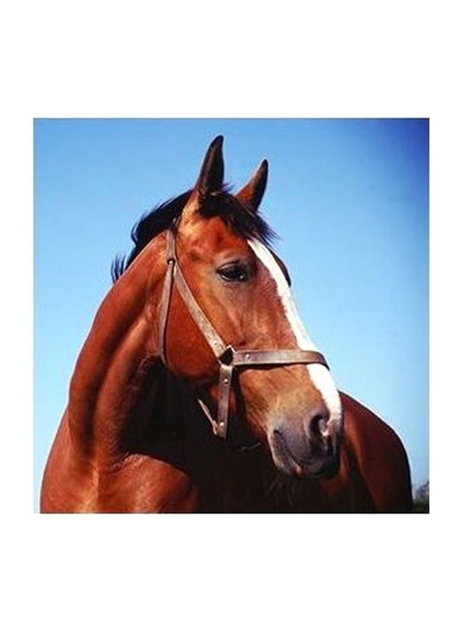 PHOTOBLOCK Decorative Wall Poster Brown/Blue 23x23cm 