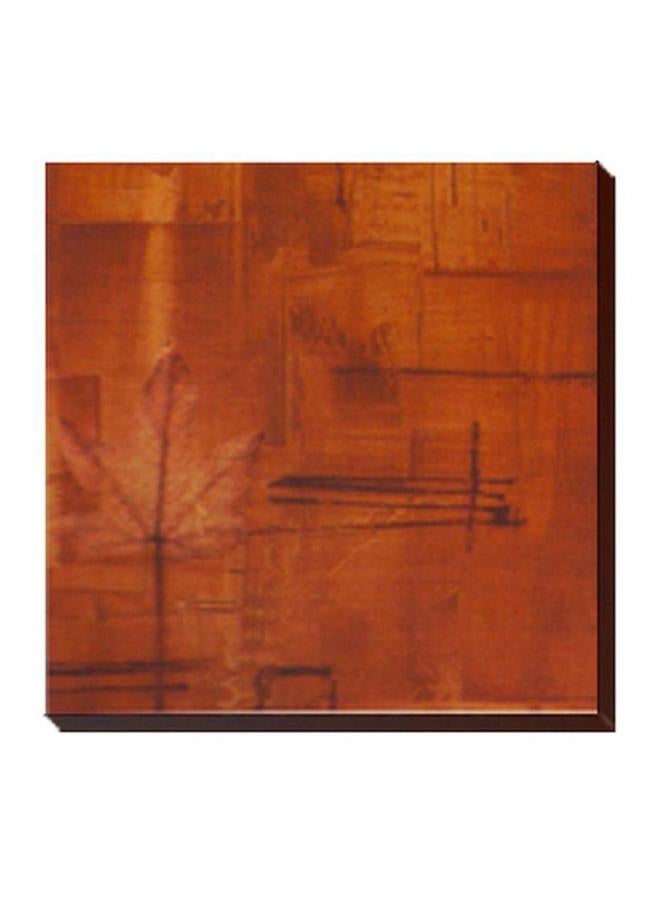 فوتو بلوك لوحة جدارية لتزيين الحائط مع إطار بني 34x34سم 