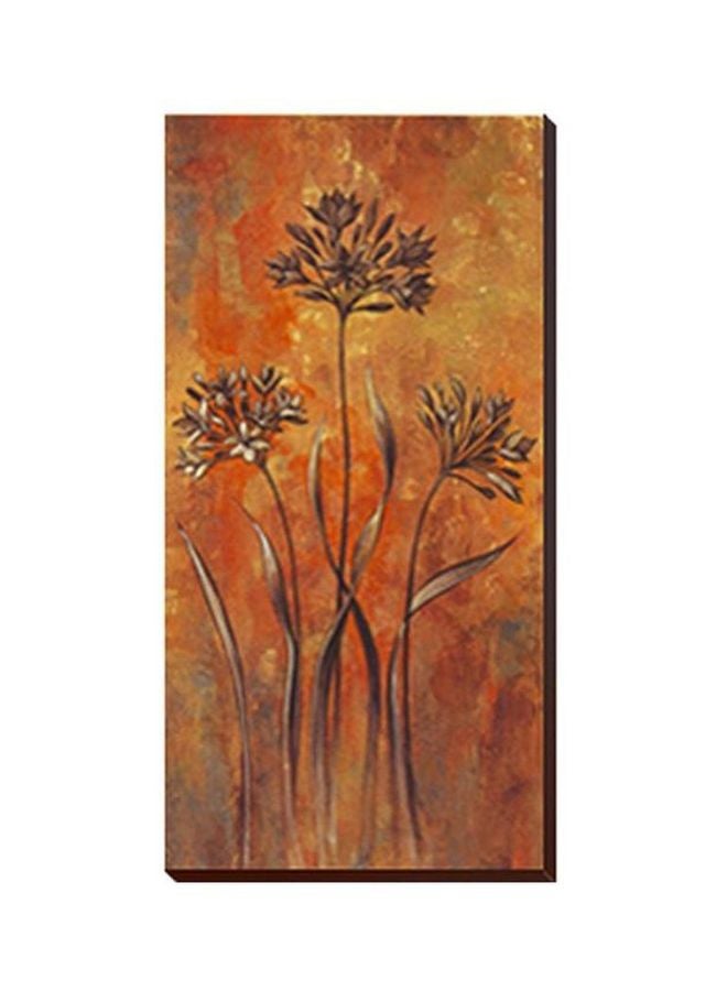 فوتو بلوك لوحة جدارية لتزيين الحائط مع إطار بني/أحمر 20 X 60سم