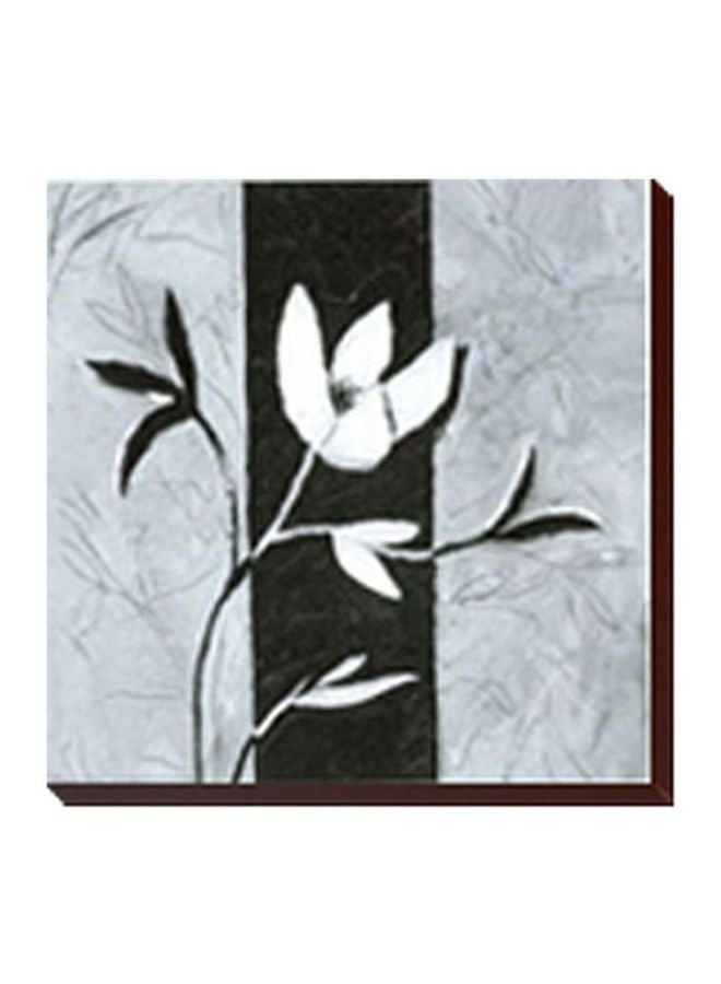 لوحة جدارية لتزيين الحائط مع إطار رمادي/أسود 24x24سم