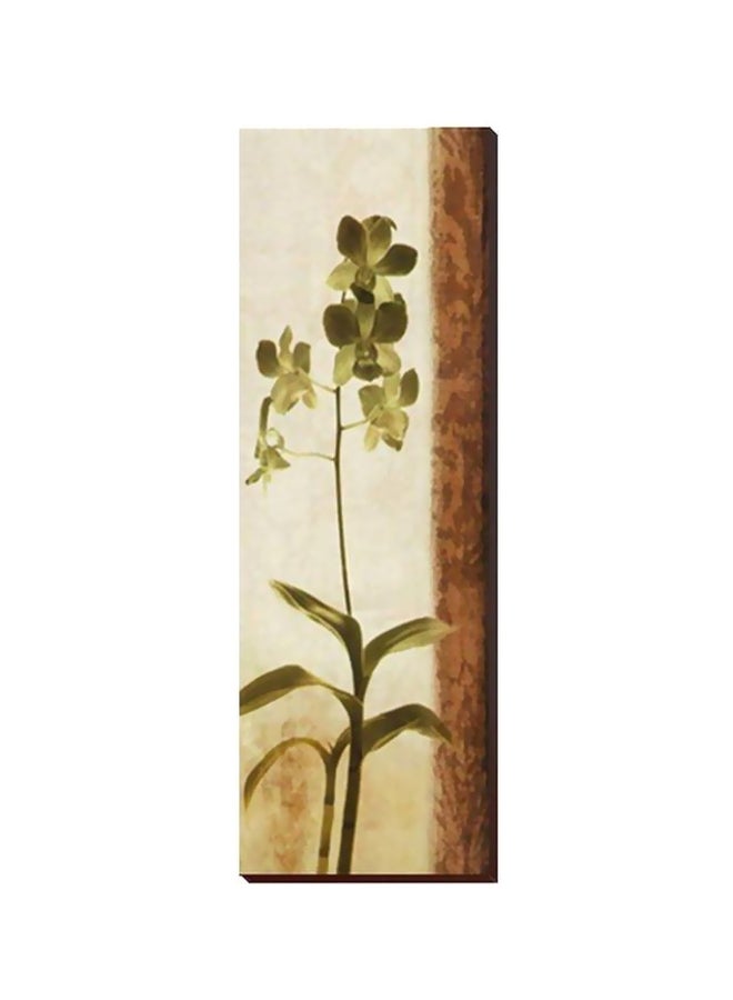 Decorative Wall Poster With Frame Beige/Green/Brown