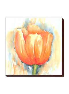 Decorative Wall Poster With Frame Orange/Green/Blue