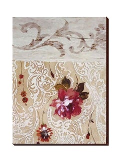 Decorative Wall Art With Frame Brown/White/Red
