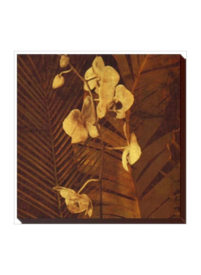 لوحة ديكور للحائط بإطار بني/بيج 34x34سم