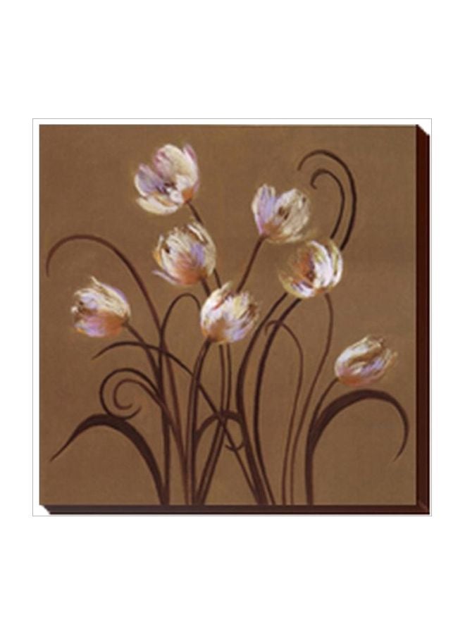 Decorating Wall Painting With Frame Brown/Beige 47x47cm