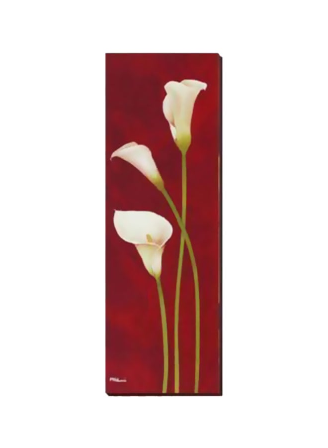 PHOTOBLOCK - Decorative Wall Painting Brown/White/Yellow 54x18cm - Image 1