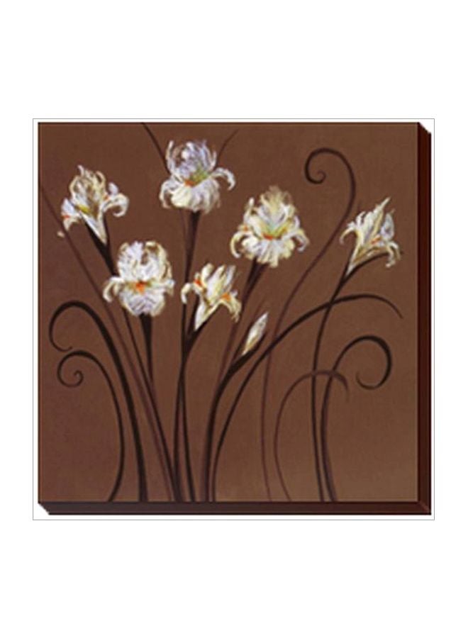 فوتو بلوك لوحة جدارية لتزيين الحائط مع إطار بني/أبيض/أسود