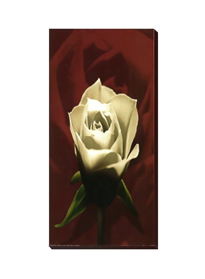 لوحة فنية لديكور الحائط مزودة بإطار البني/الأبيض 30 X 20سم