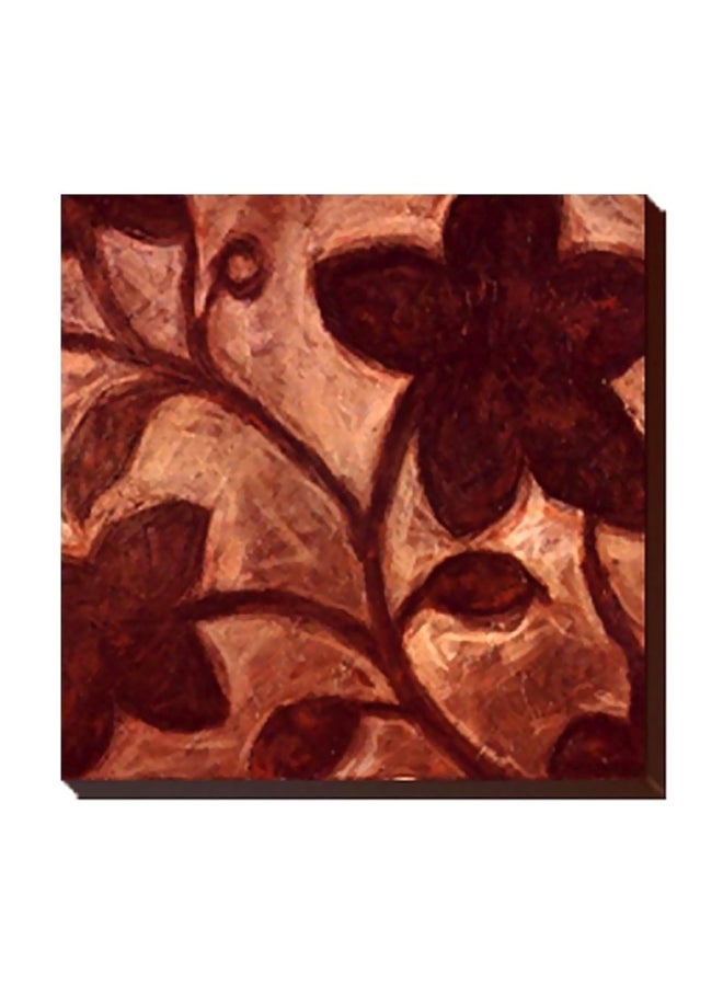 Decorative Wall Painting With Frame Brown