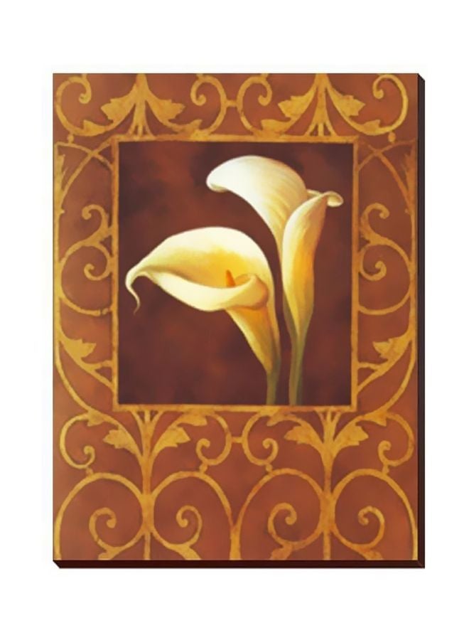 Photo Block Decorative Wall Painting With Frame Brown/Beige 18x54cm 