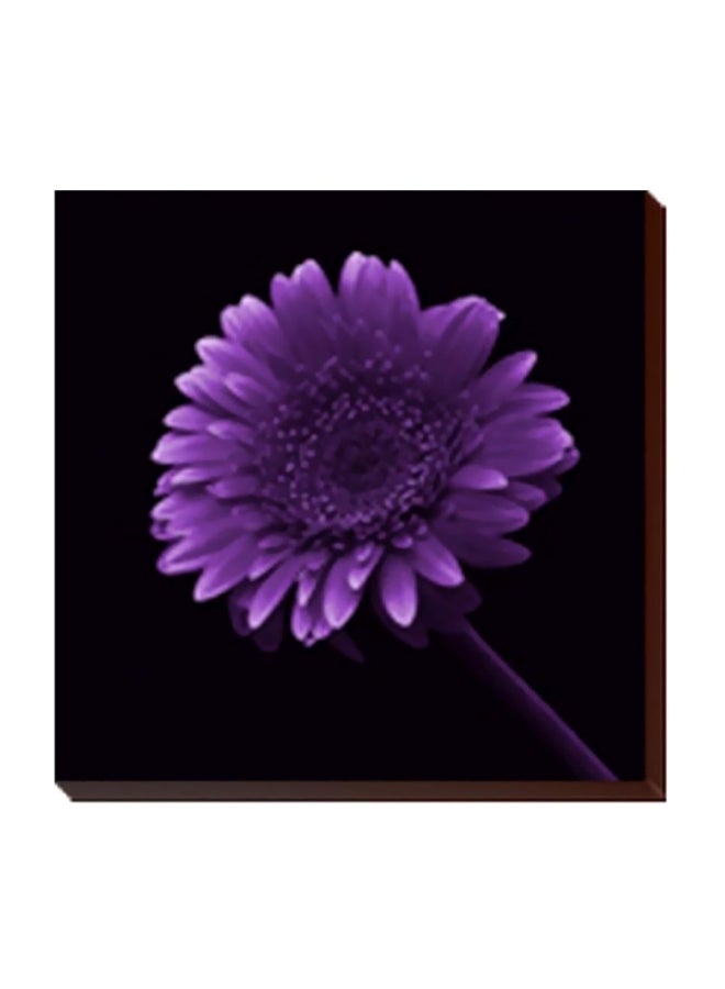 لوحة جدارية لتزيين الحائط مع إطار أسود/بنفسجي 34x34سم