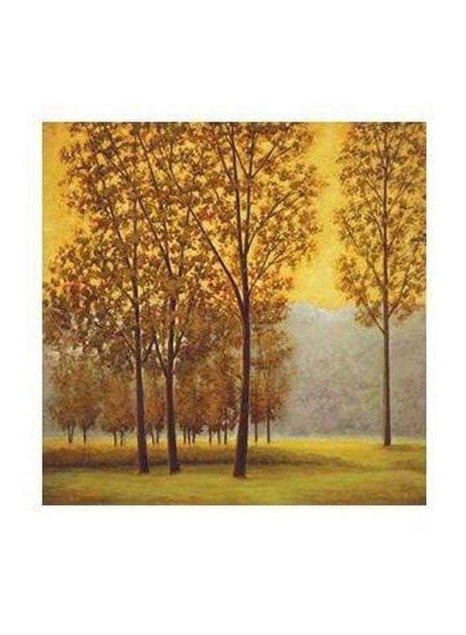 لوحة فنية لديكور الحائط البيج/ البني/ الأخضر 50x50سم