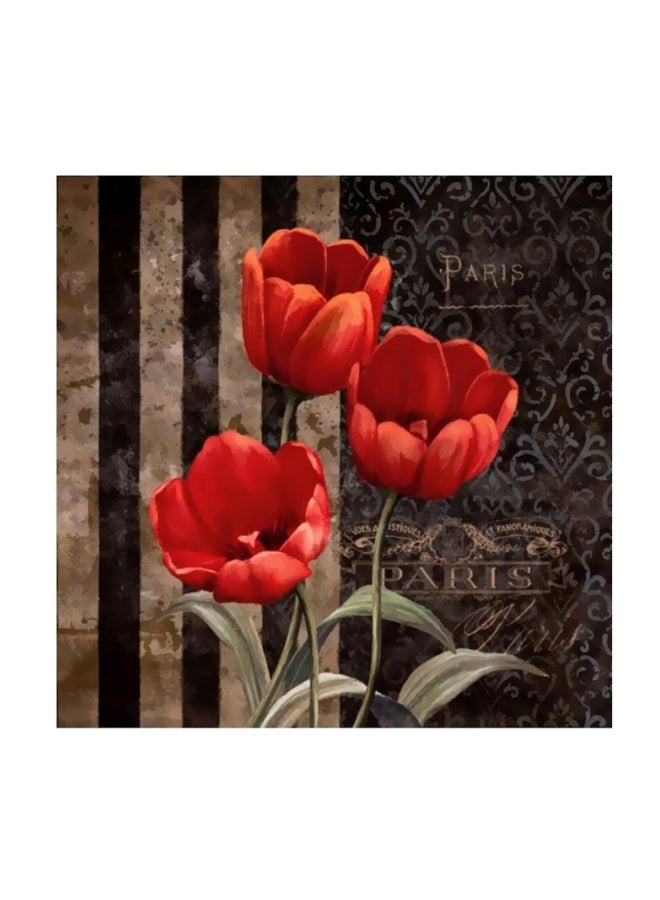 PHOTOBLOCK Decorative Wall Poster Red/Green/Brown 
