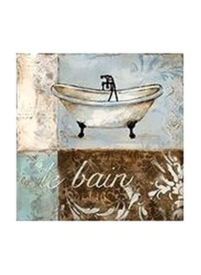 لوحة فنية لديكور الحائط أزرق / بني / أبيض 32x32سم