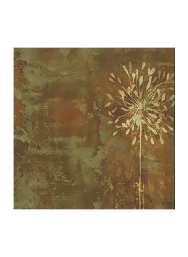 بوستر حائط للتزيين بني/أخضر 23x23سم