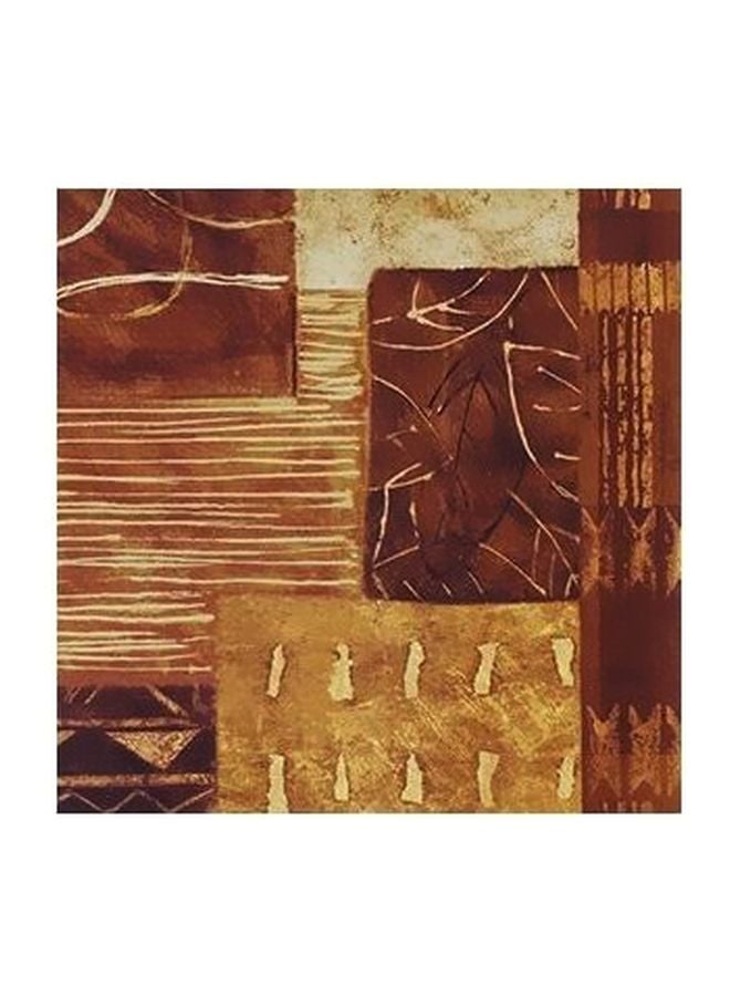 فوتو بلوك بوستر حائط للتزيين بني/ذهبي 15×15سم