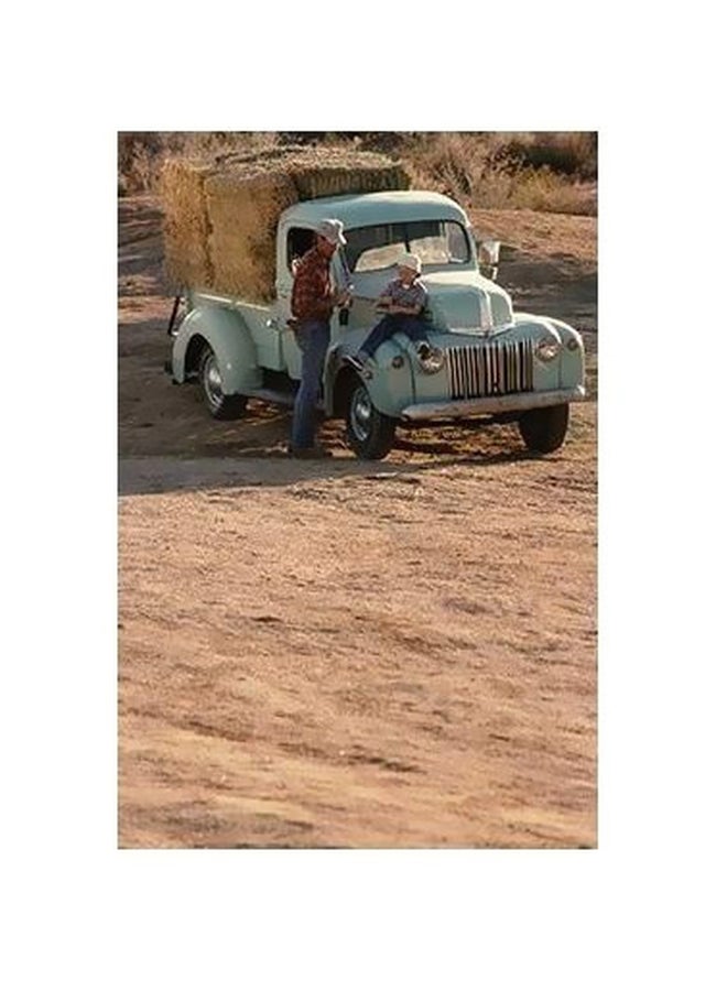 Decorative Wall Poster Brown/Green 60X40cm