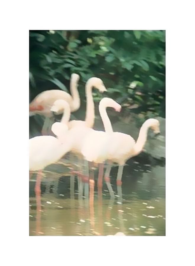 PHOTOBLOCK Decorative Wall Poster White/Green 60x40cm