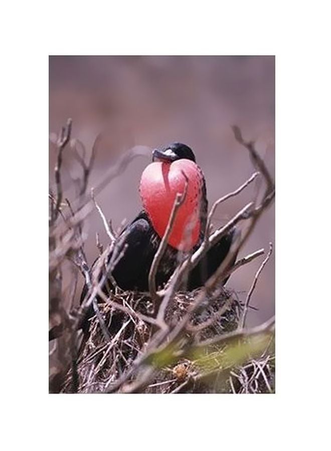 بوستر حائط للتزيين أحمر/بني/أسود 60x40سم