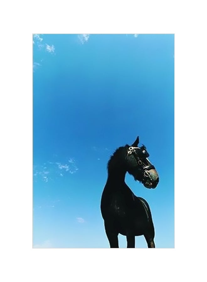 Decorative Wall Poster Blue/Black 45x31cm