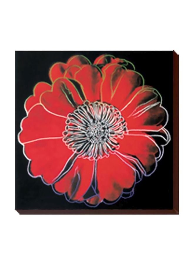 فوتو بلوك بوستر جداري للتزيين مع إطار أسود/أحمر 34x34سم